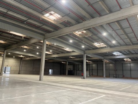 Relamping de leds dans un bâtiment de logistique à Lyon